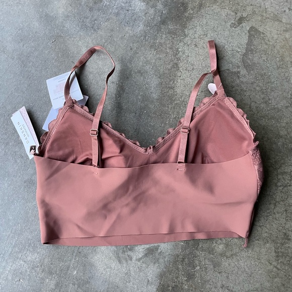 DANSKIN Intimate All Day Comfort Laser-Cut Lace Bra/Bralette Size Ladies Large - Picture 2 of 5